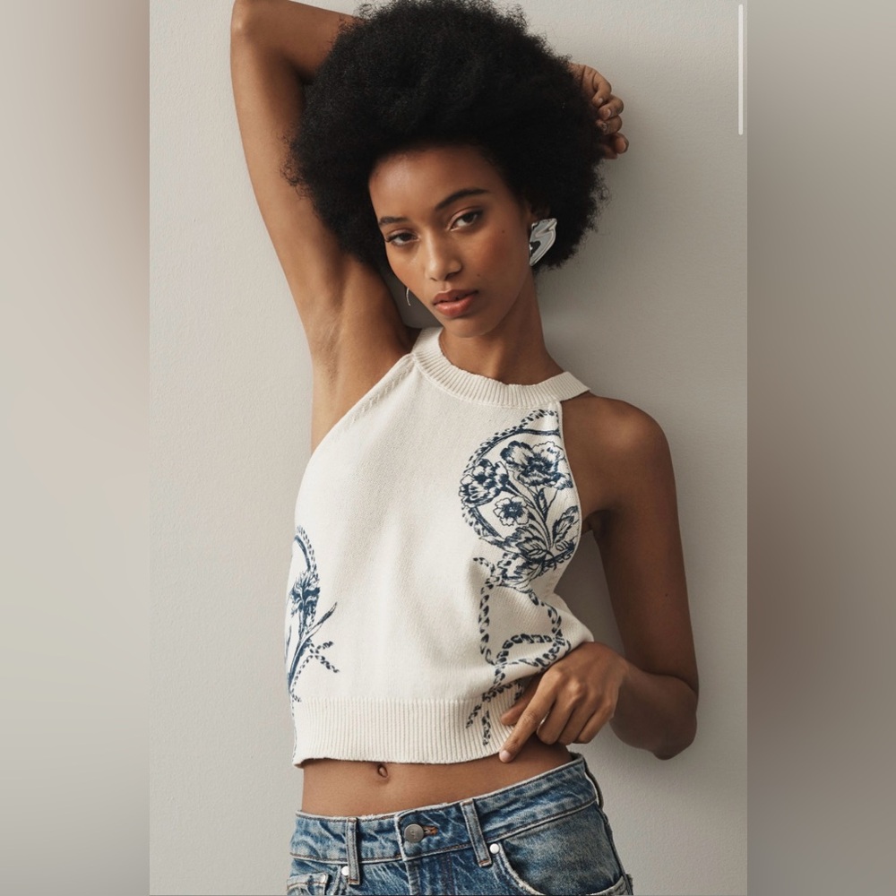 NWT Anthropologie Pilcro Making Waves Tank